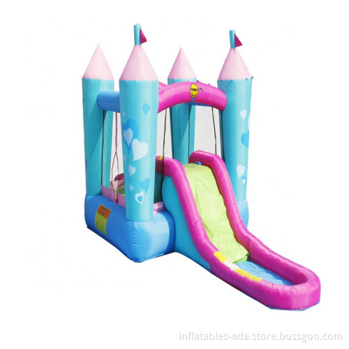 Factory custom PVC bounce house bouncer bouncy jump castle inflatable water slide with pool